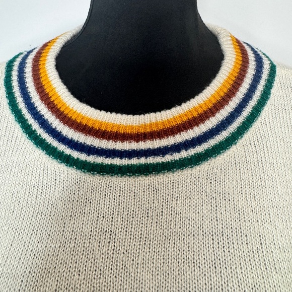 Maurices Star Print Pullover Sweater Beige - Picture 9 of 10